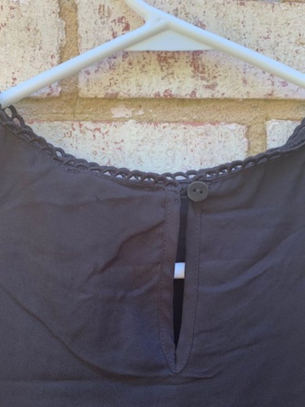 NWT Shinestar Adorable Black Lace Sheer Blouse Top - Picture 7 of 10